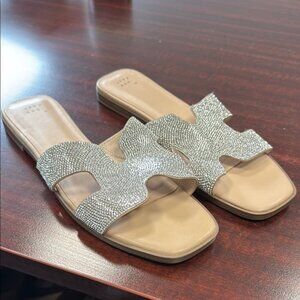 a new day women’s rhinestone sandals size 11